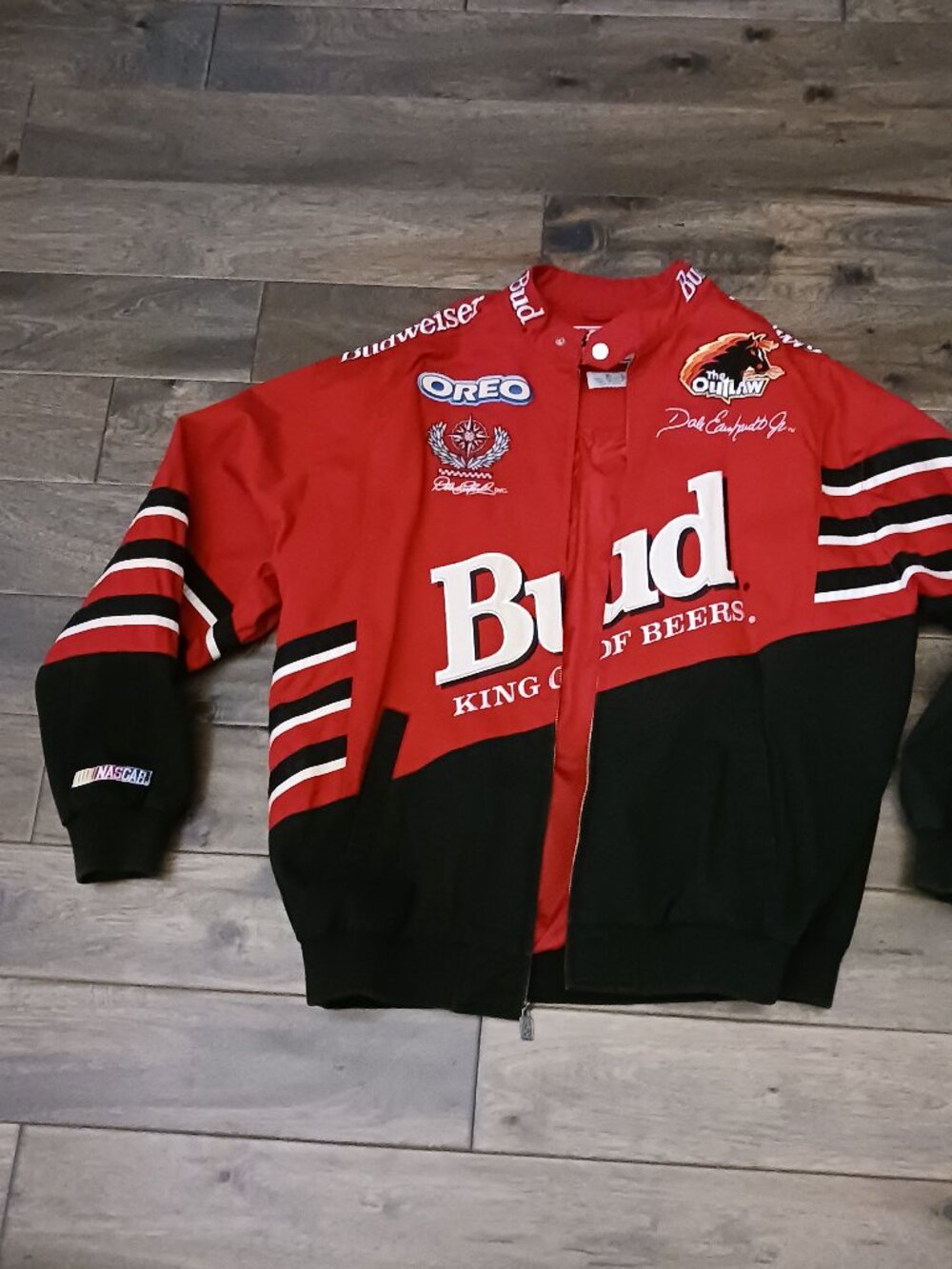 Dale Jr chase authentic budweiser nascar jacket xl